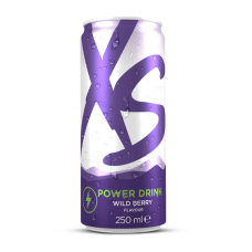 XS Power Drink Энергетический напиток со вкусом лесных ягод 12 банок x 250 мл