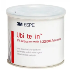 Ubi.stezin, анестетик 1/200 000, 50 карпул. 3M ESPE Уби стезин ЧЕРВОНИЙ (50 карпул)