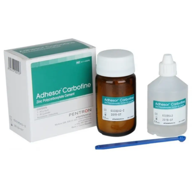 Adhesor Carbofine (Адгезор Карбофайн) цинкполикарбоксилатный цемент (80г + 40 мл)