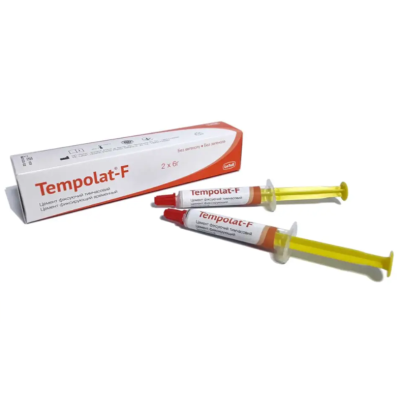 Tempolat-F (Темполат-Ф), цемент временный фиксирующий