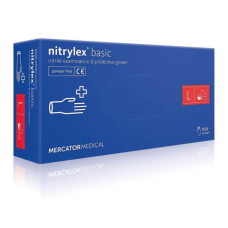 Перчатки нитриловые неопудренные Нитрилекс,Nitrylex Basic, (Нитрилекс) 100 шт (50 пар)