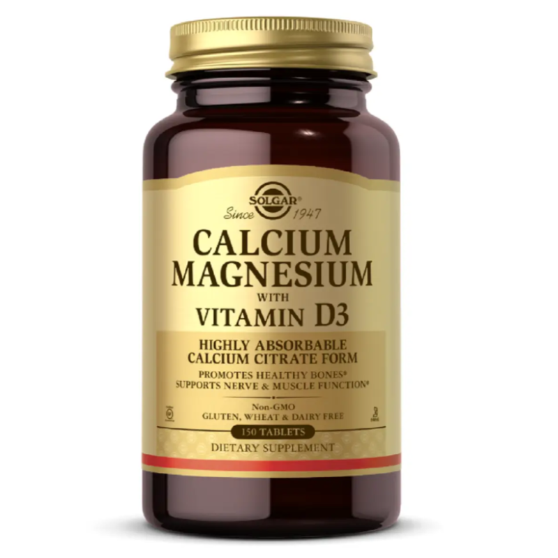 Solgar Calcium Magnesium with Vitamin D3 (150 таб) Кальций магний Д3