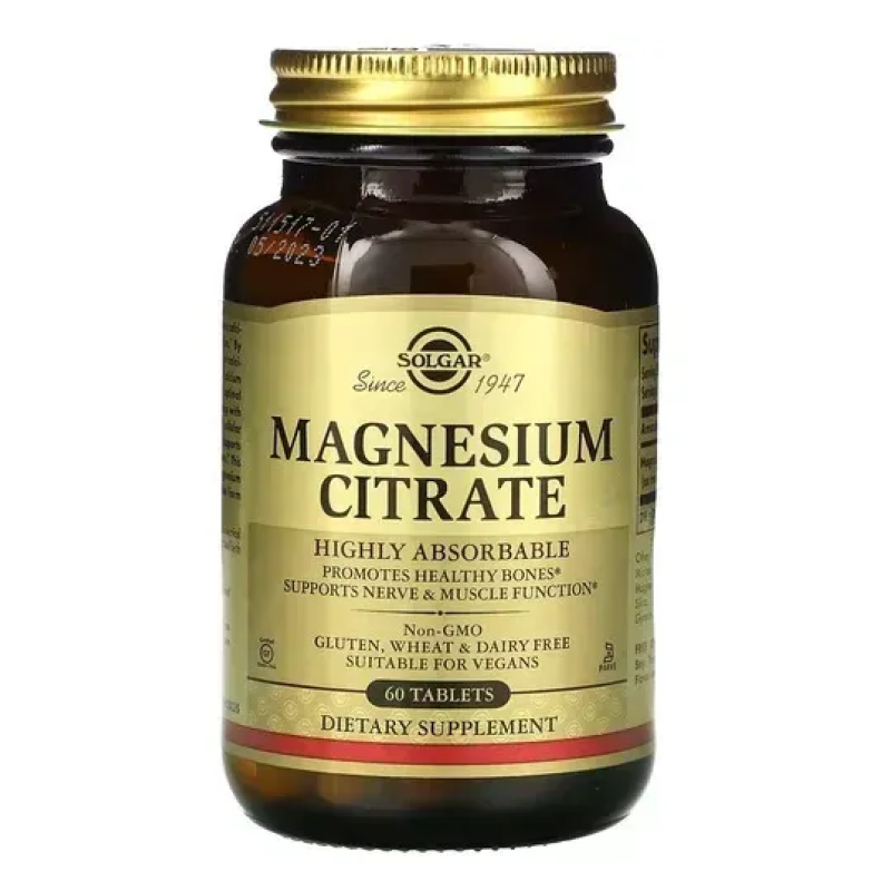 Solgar Magnesium Citrate 60 таблеток