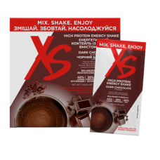 XS Энергетический коктейль с высоким содержанием белка, вкус «черный шоколад» 14 пакетиков x 67,1 г / 939 г